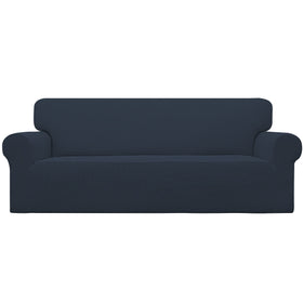 Easy-Going Stretch Sofa Slipcover with elastic-bottom provides a secure fit.