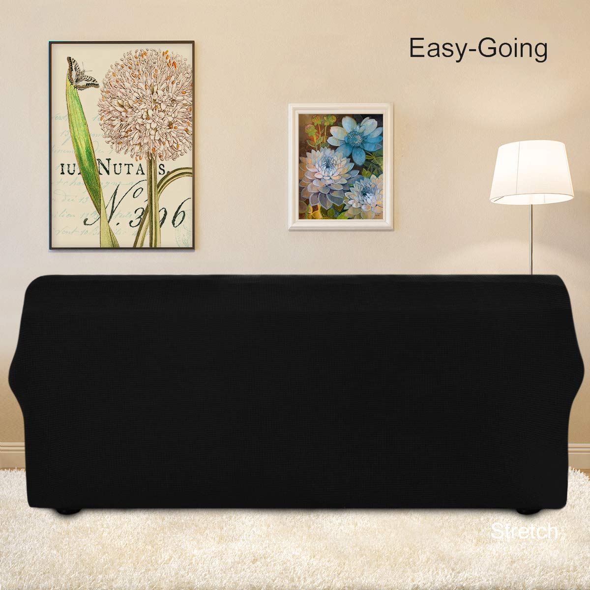 Easy-Going slipcover elastic bottom for secure placement