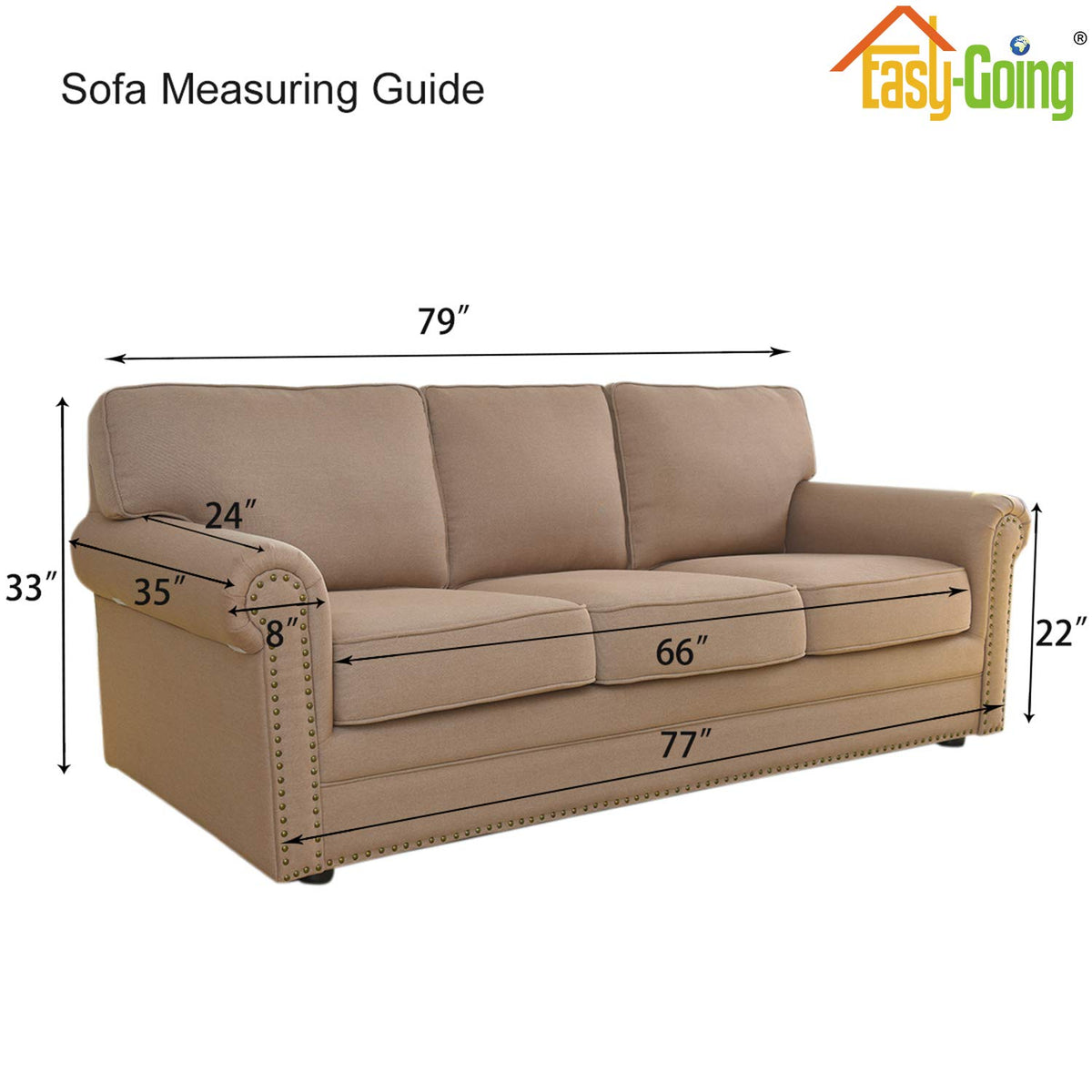 Easy-Going durable jacquard fabric maintains a neat surface.