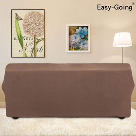 Easy-Going slipcover with non-slip foam anchors stays in place.