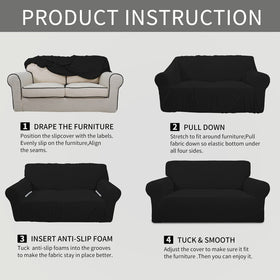 Easy-Going packaging shows one piece slipcover and anchors