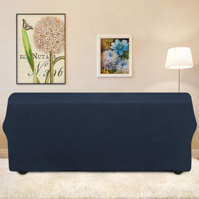 Easy-Going Stretch Sofa Slipcover protects furniture from daily wear and stains.