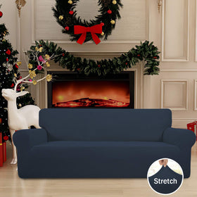 Easy-Going Stretch Sofa Slipcover uses jacquard fabric for soft, comfortable seating.
