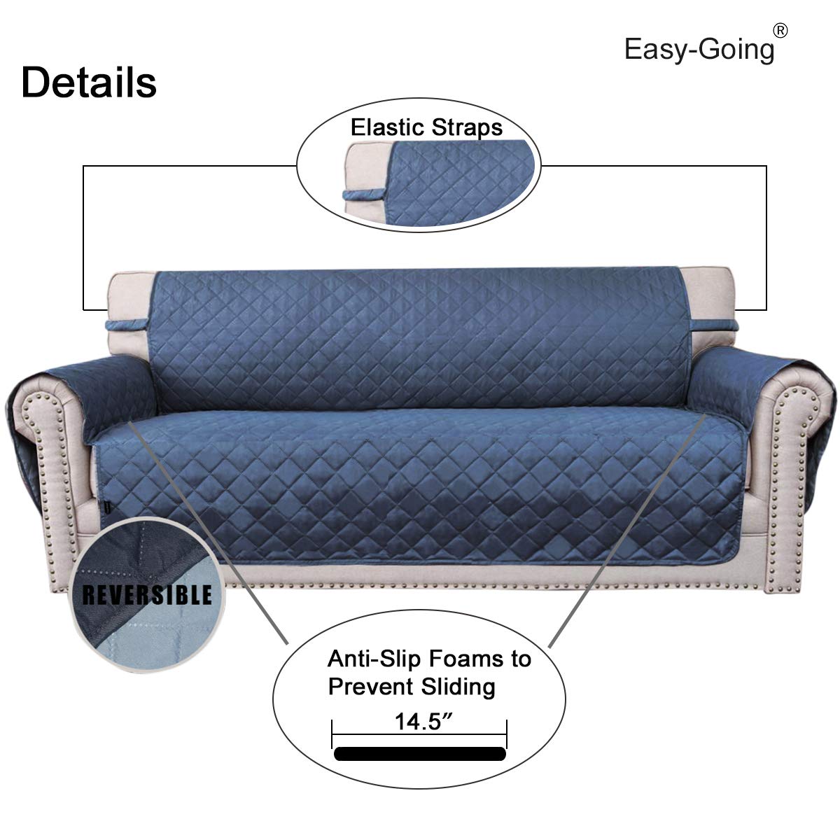 Easy-Going water-resistant protector guards furniture against spills and daily wear.