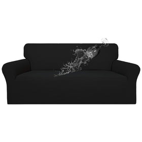Easy-Going waterproof dual couch cover showing leakproof protection for busy living rooms