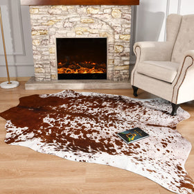 Easycozy cowhide rug vacuum-clean capable for easy maintenance.