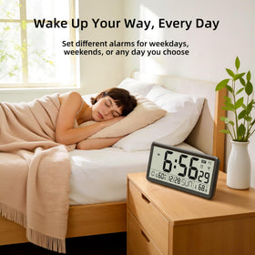 EasyERA 15'' clock mounted on wall or placed on tabletop for flexible use