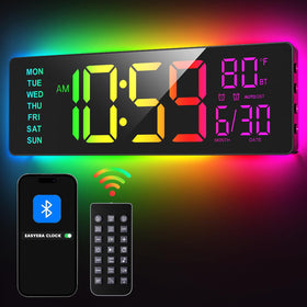 EasyEra 16.5-inch clock display with oversized digits for crystal-clear visibility.