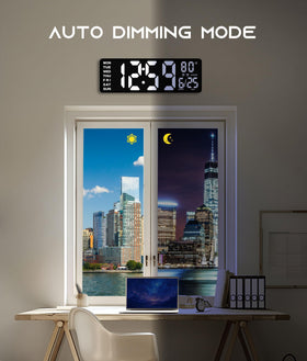 EasyERA clock features dual alarms and a bold LED time display