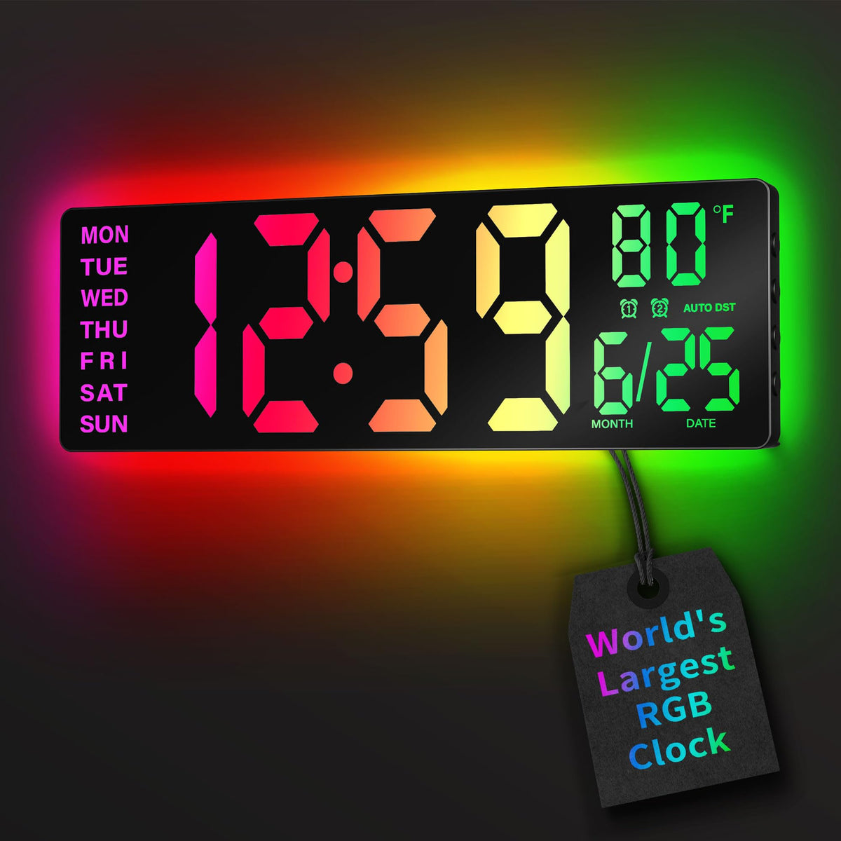 EasyERA 16.5-inch wall clock with large display for classroom visibility