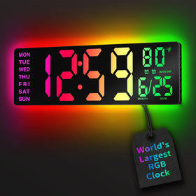 EasyERA 16.5-inch wall clock with large display for classroom visibility