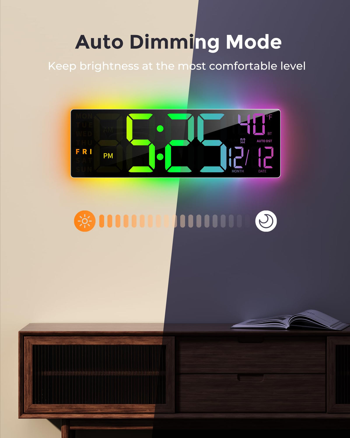 EasyEra Auto DST adjusts time automatically for accuracy.