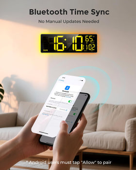 EasyEra Bluetooth sync keeps time accurately from your phone.