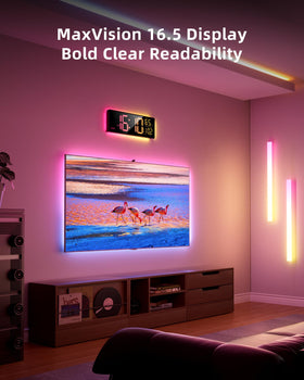 Large 16.5-inch display provides clear digits for classrooms and seniors.