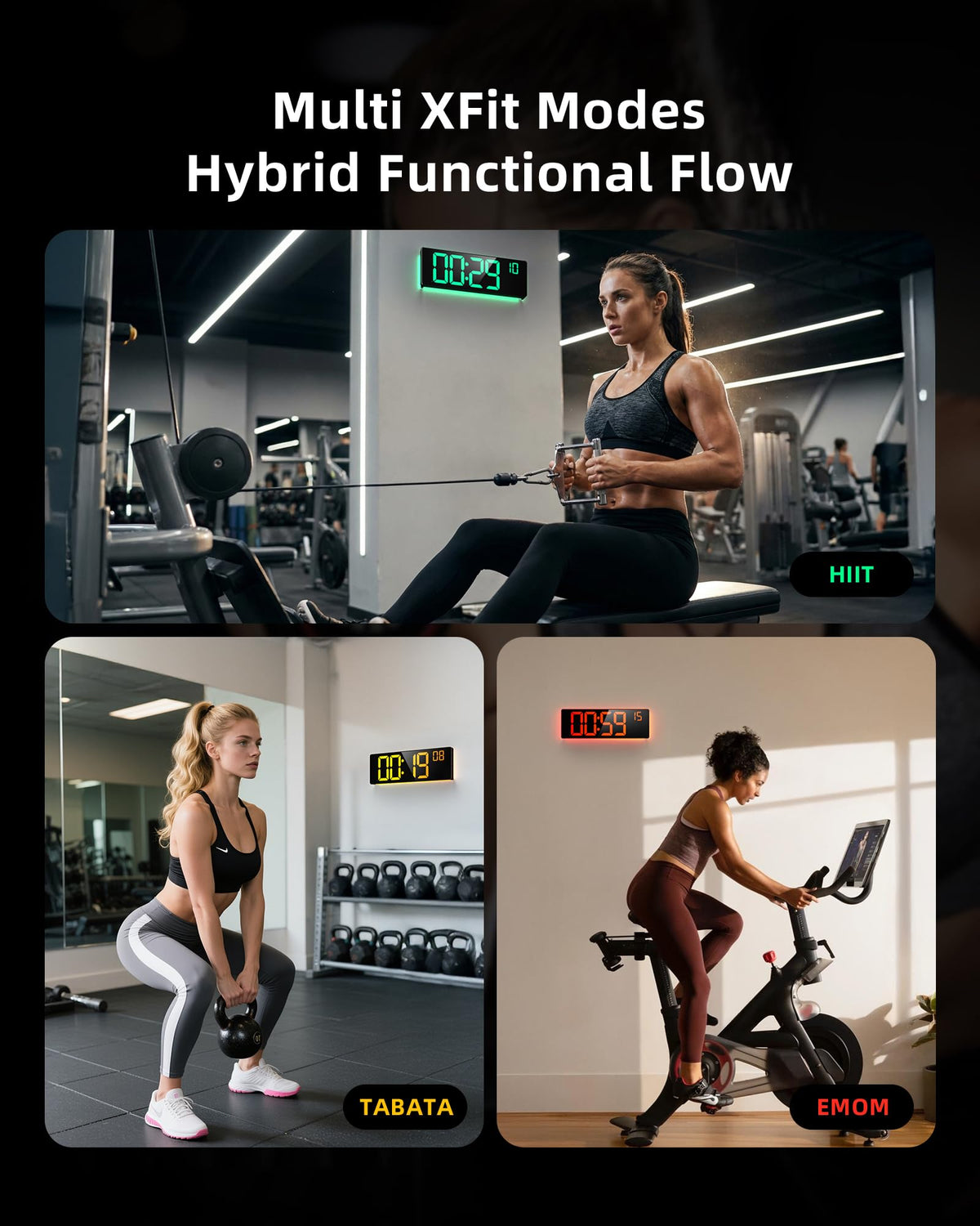 EasyEra workout timer mode supporting interval training and routines.