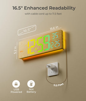 EasyERA temperature readout assists in room comfort awareness.