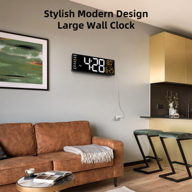 EasyERA clock showing color options with remote control for quick changes.