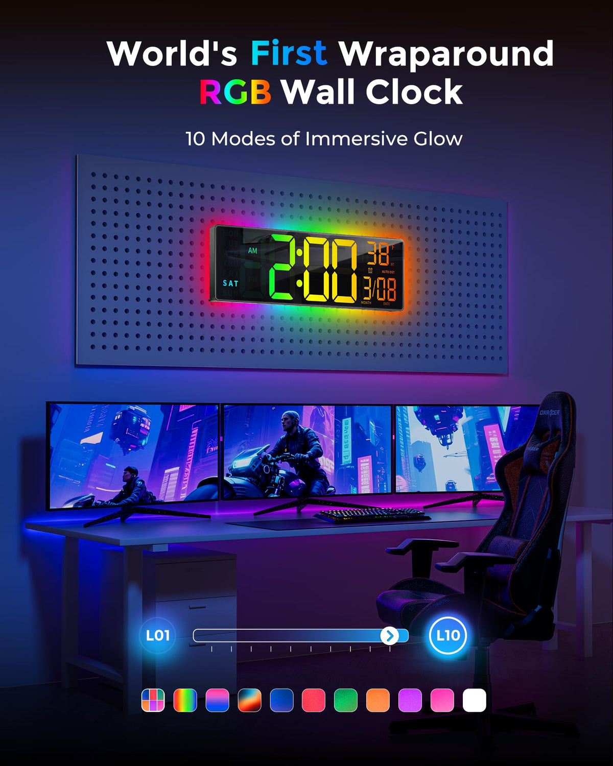 EasyEra wall or desk placement option for flexible setup.