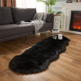 EasyJoy hypoallergenic faux fur rug suitable for sensitive skin