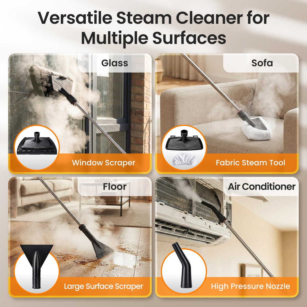 EasyWox extended sprayer rod and towel cover for hard-to-reach corners.