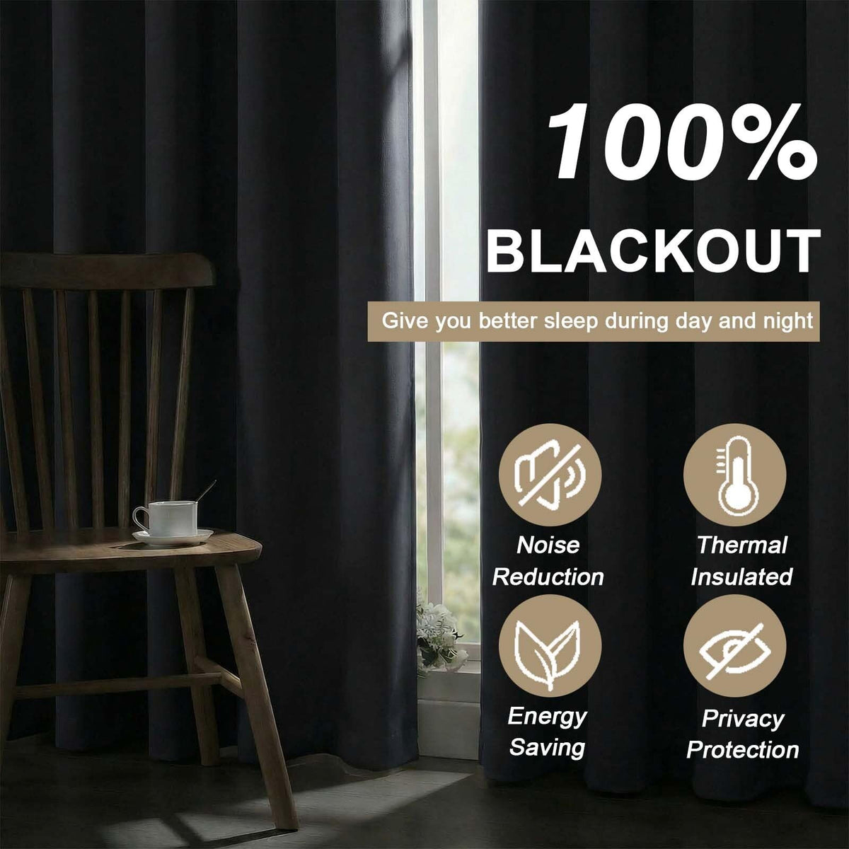 Ebesto grommet-top panel demonstrates smooth glide for effortless opening