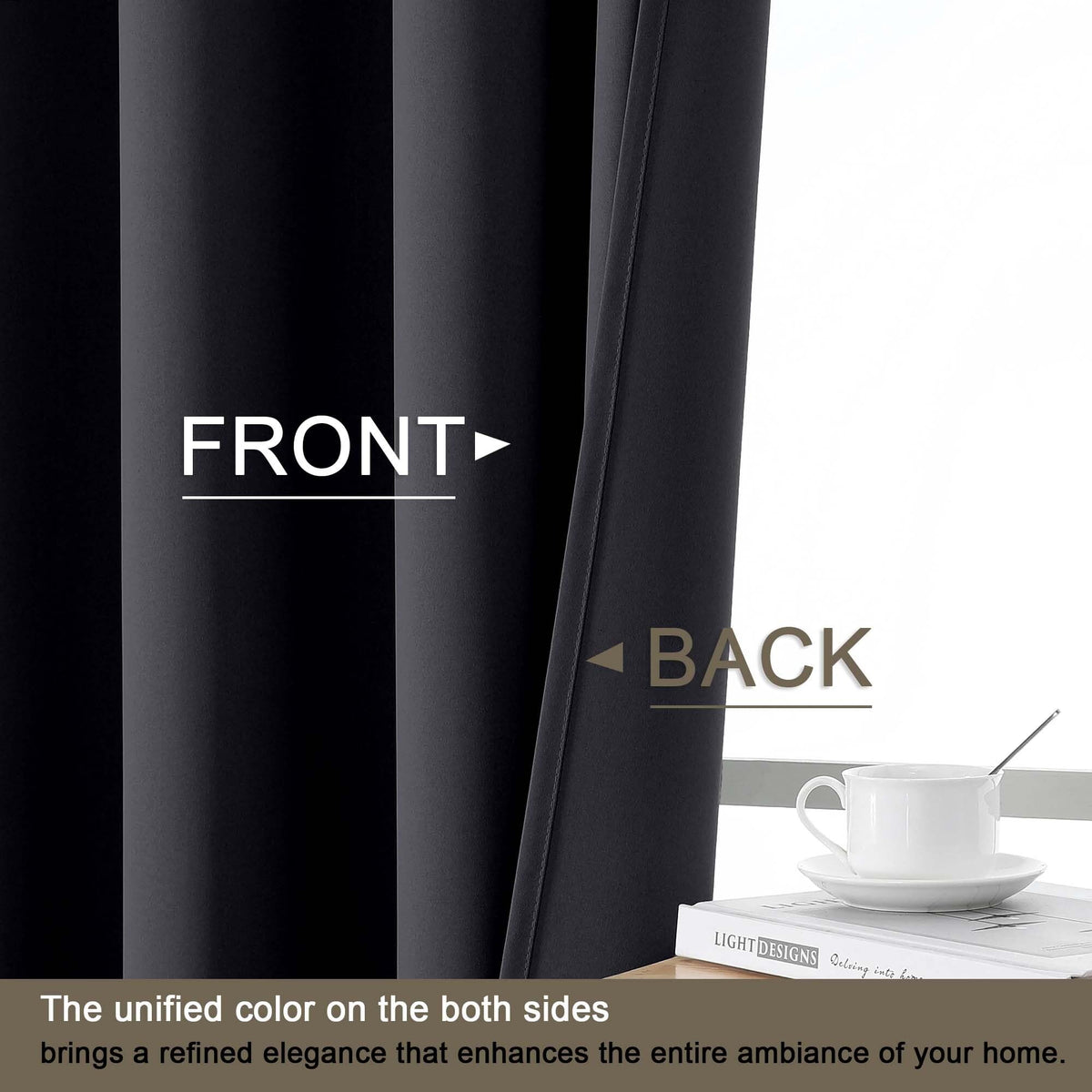Ebesto curtains in living room setup show versatile décor appeal