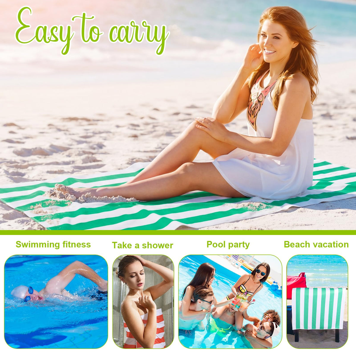 EBOOT beach towel used for gym, travel, and yoga sessions.