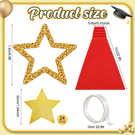 EBOOT large star decoration creates dramatic backdrop for ceremonies.