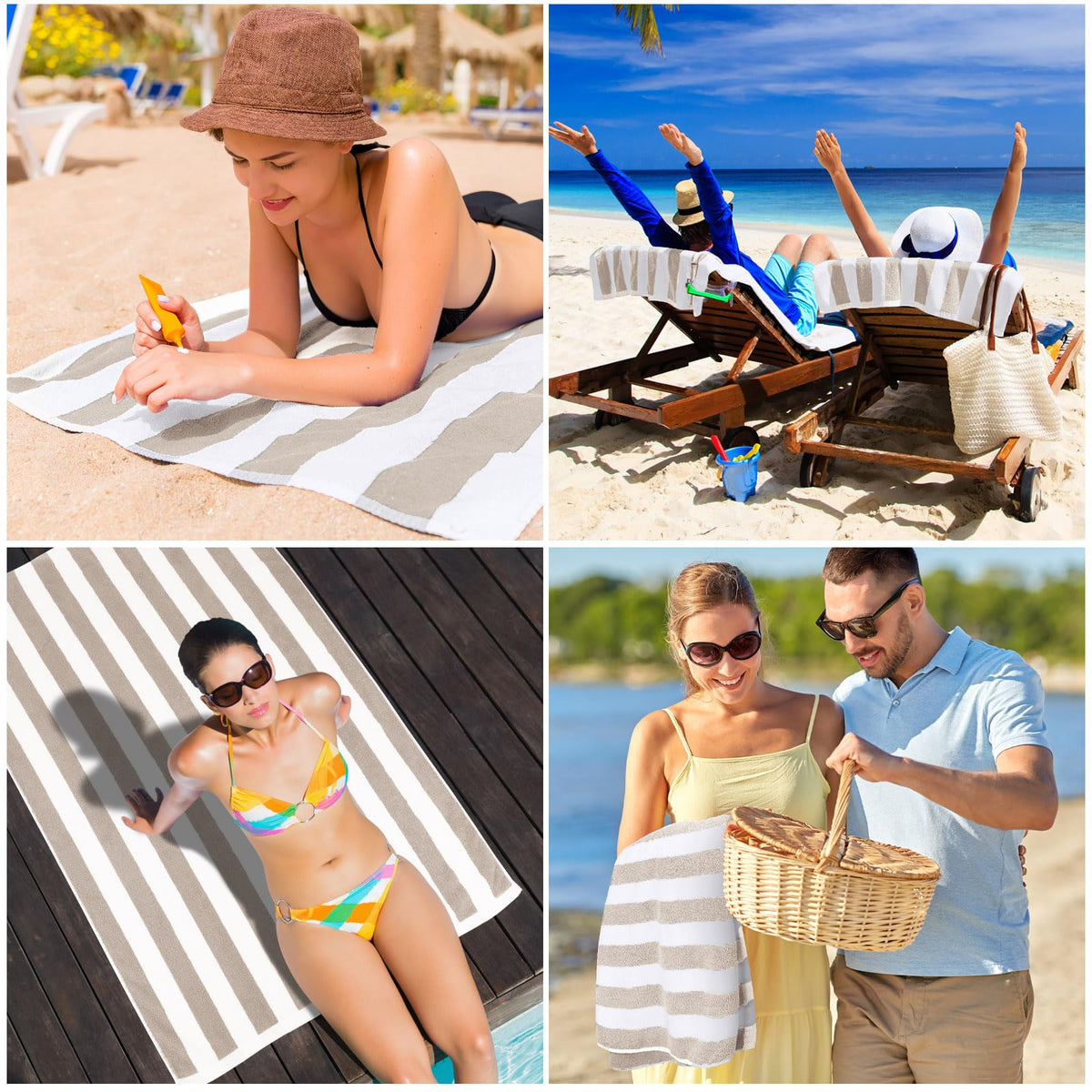EBOOT lounge chair cover towel ideal for poolside lounging