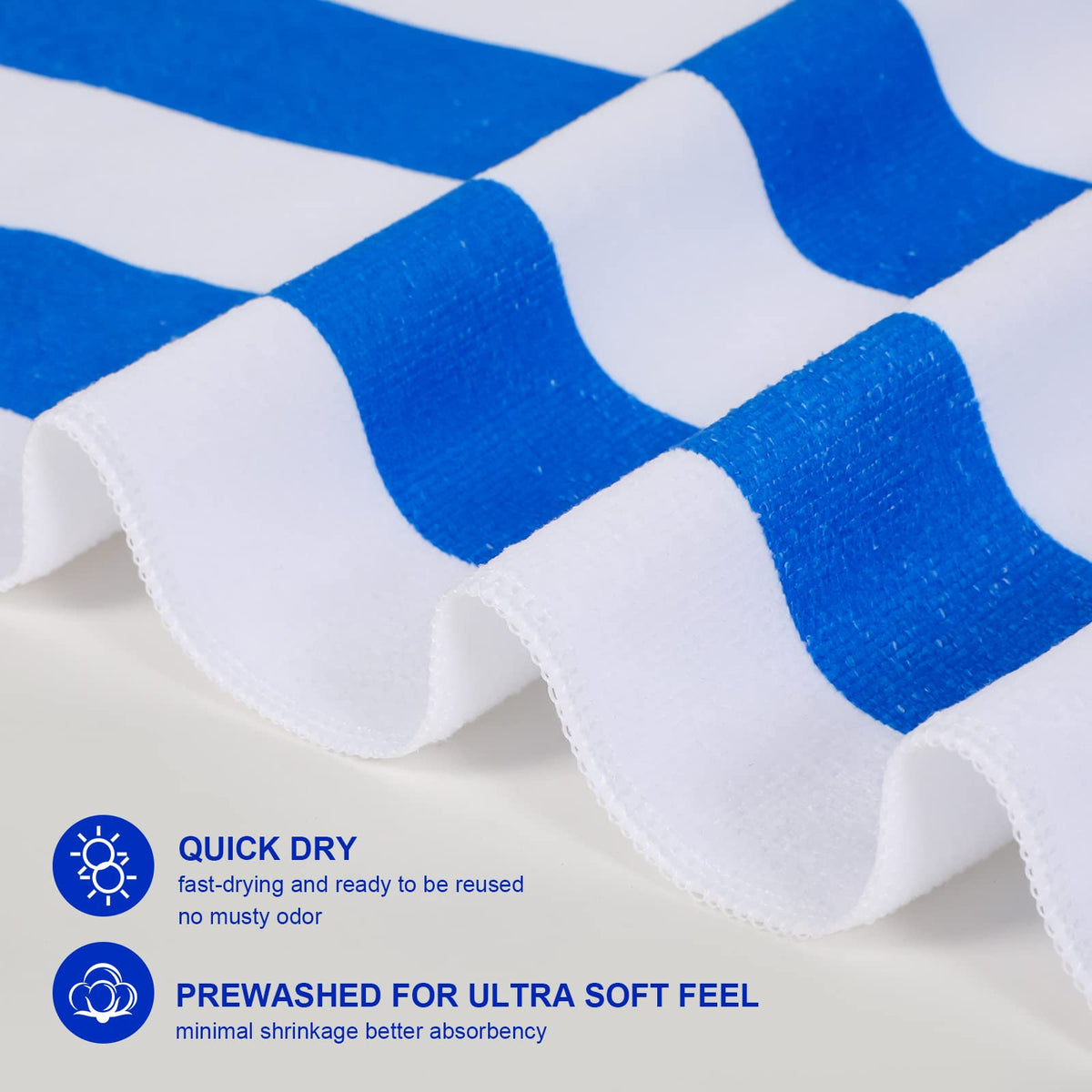 EBOOT microfiber towel close-up shows soft, durable fibers for everyday use.