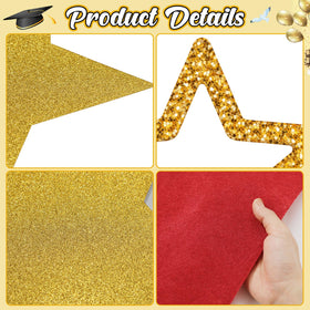 EBOOT star cutouts 24-pack for versatile room decoration.