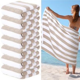 EBOOT Turkish cotton towels seven pack poolside drying