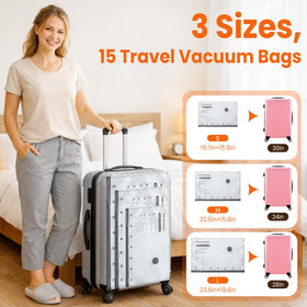 Clothing neatly packed in Ebukur bags for closet optimization