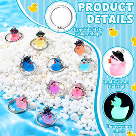 Ecation bulk duck keychains ideal for Christmas, birthdays, and classroom activities