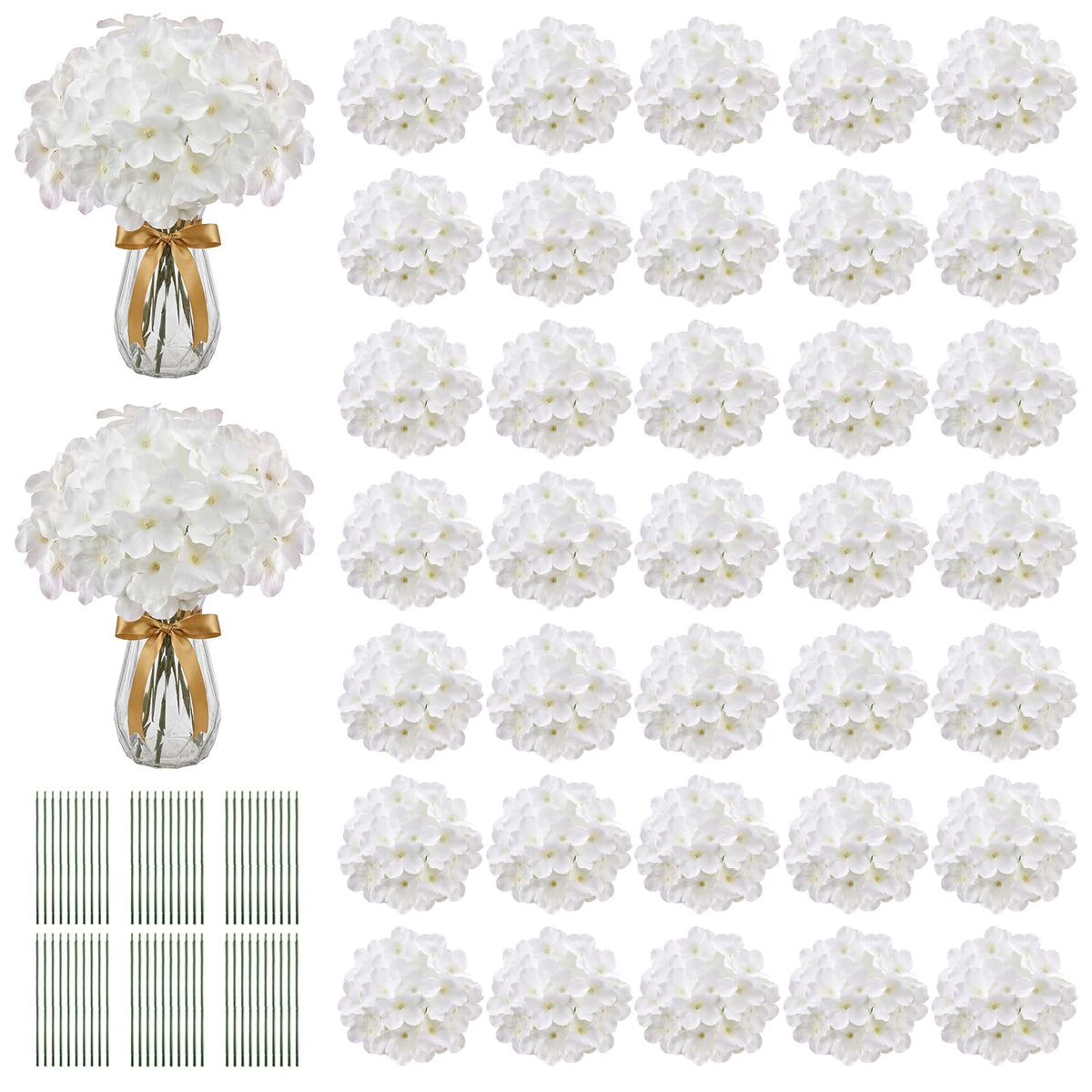 Eccelso flexible stems help craft professional DIY flower walls.