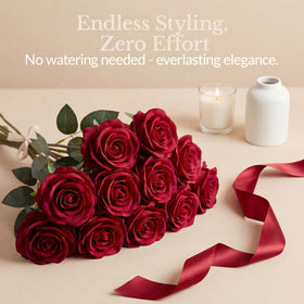 Care fluff tips for Eccelso velvet roses after packaging