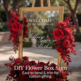 Valentine's Day table with Eccelso roses ready for DIY bouquet