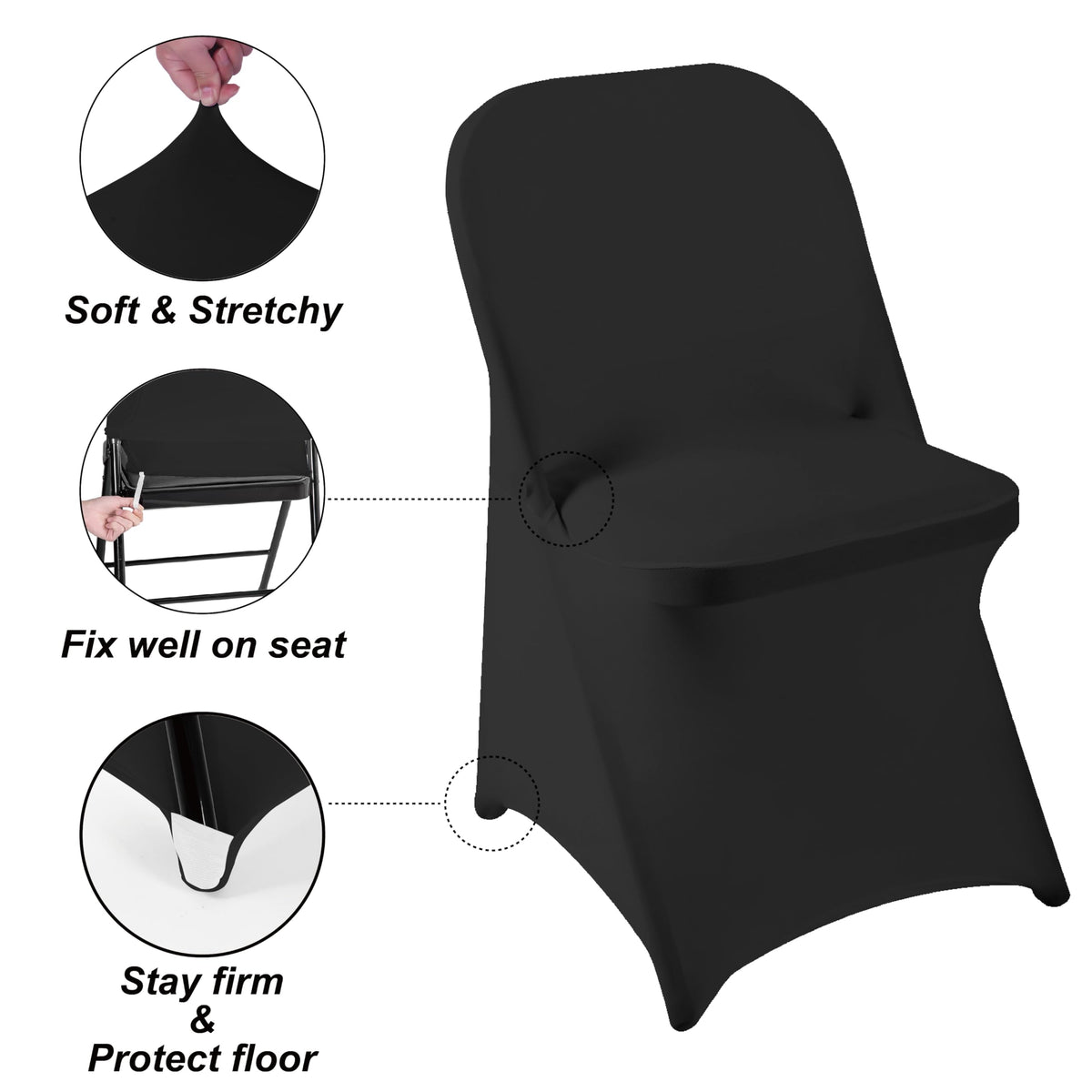 eccwai ambient dining area chair cover helps create inviting event vibes.