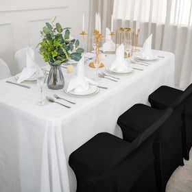 eccwai black chair cover delivers a clean, cohesive look for any décor.