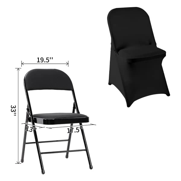 eccwai elastic fit folding chair cover ensures snug, quick coverage on standard banquet chairs.