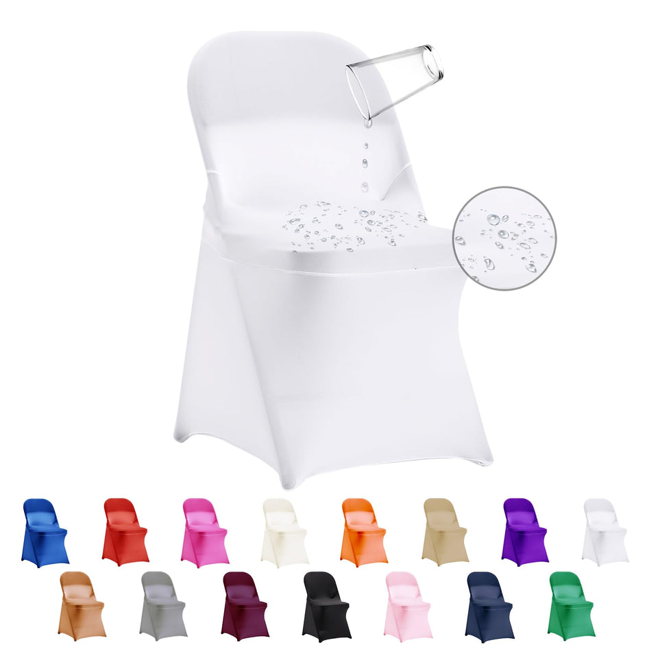 eccwai waterproof stretch chair cover closeup shows durable fabric and flexible fit