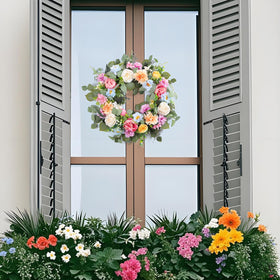 Hanging the Ecerangus wreath under an eave helps protect it.