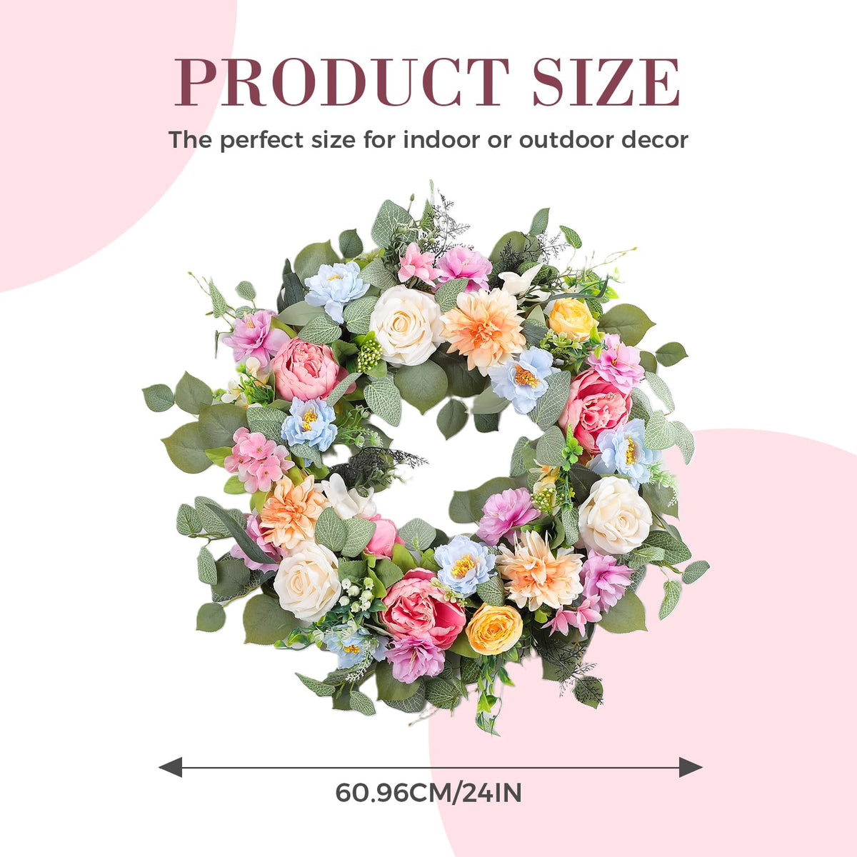 Ecerangus wreath packaging in gift box makes gifting easy.