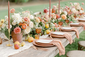 ECHFSM dining table candle holders add warm, elegant ambiance