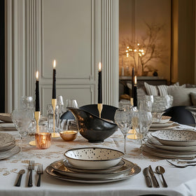 ECHFSM mantel display candle holders enhance living room decor with a noble shine