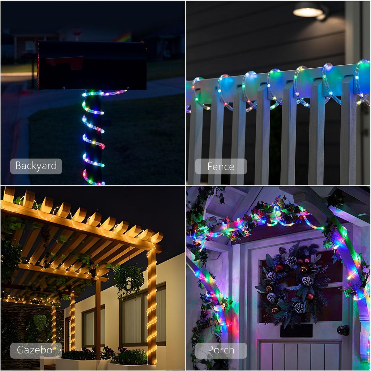echosari IP68 waterproof rope light withstands outdoor conditions