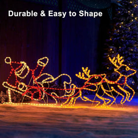 echosari wrap-around trees fences rope light for flexible design