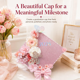 Echpzed letter stickers personalize your cap with a custom message.