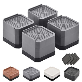 EclatBain bed risers two-layer 3 inch height lifts furniture for easier cleaning