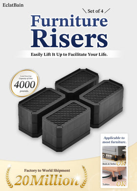 EclatBain risers stackable sections enable customizable height and quick setup.